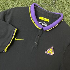 Nike Sanfrecce Hiroshima Football Club FC Soccer Black Polo Shirt Rare